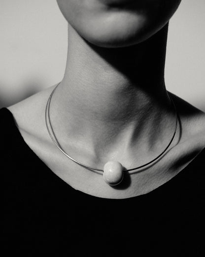 ROMY NECKLACE - Silver and ceramic