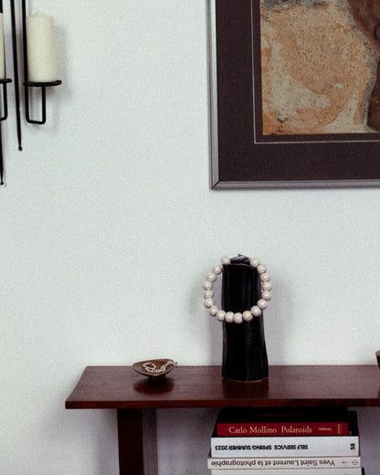 Suspension I. Black ceramic, unique piece.